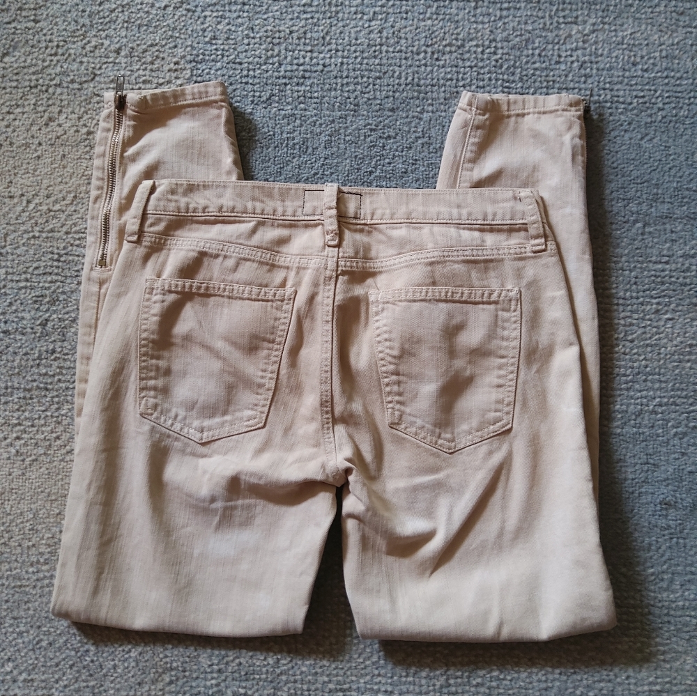 CURRENT/ELLIOTT Distressed Soho Zip Stiletto Sample Pants - 30